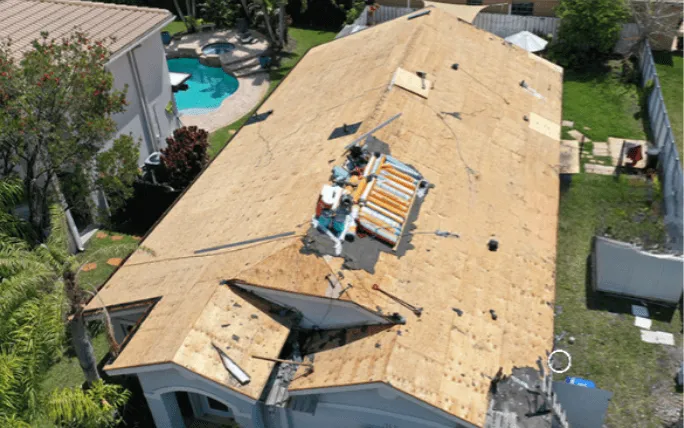 Before - Janet Thrasher's roof